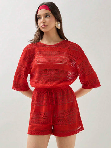 COSMINA Ladies' Fall Holiday Solid Color Backless Romper