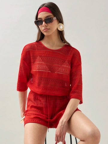 COSMINA Ladies' Fall Holiday Solid Color Backless Romper