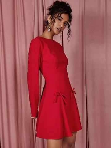 COSMINA Women Casual Simple Fashionable Mini Dress For Everyday Wear
