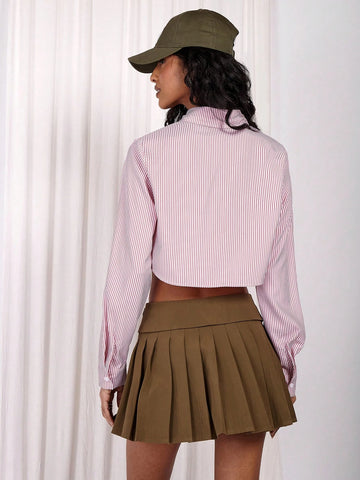 Women's Blouse, Business Casual Woman, "Office Siren" Outfits, Influencer Same Style, Old Money Style, Striped, Valentine's Day, Red