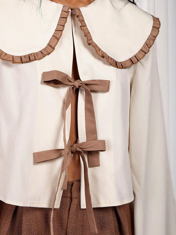 Women's Simple Solid Color Casual Shirt, Everyday Wear