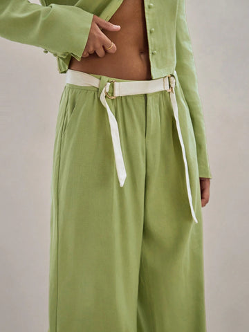 COSMINA Women's Solid Color Simple Loose Casual Long Pants