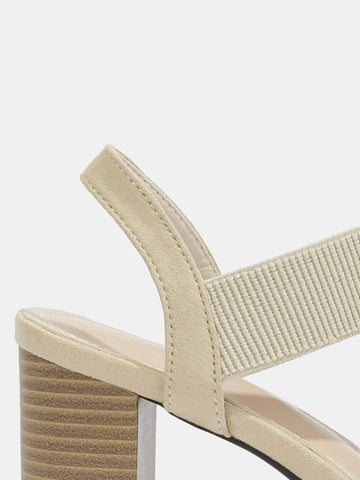 Women Shoes Minimalist Fashion Point Toe Elegant Chunky Beige Pumps For Summer