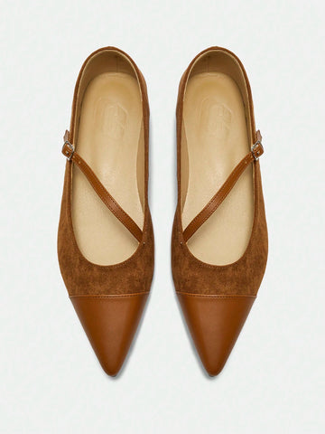 Fashionable Party Pointed Toe Buckle High Heel Shoes