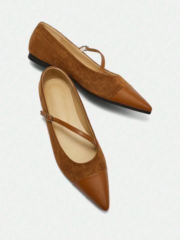 Fashionable Party Pointed Toe Buckle High Heel Shoes