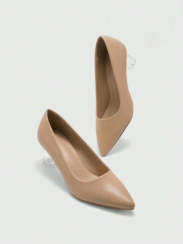 Clear Heel Solid Color Fashion Elegant Comfortable Spring/Autumn
