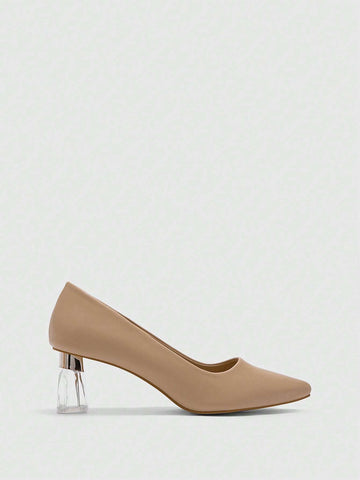 Clear Heel Solid Color Fashion Elegant Comfortable Spring/Autumn