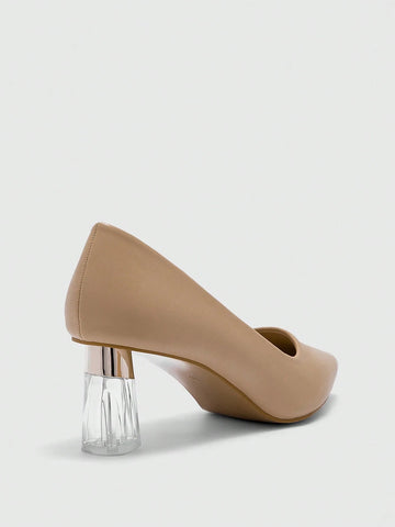 Clear Heel Solid Color Fashion Elegant Comfortable Spring/Autumn