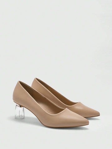 Clear Heel Solid Color Fashion Elegant Comfortable Spring/Autumn