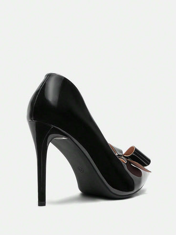 New Elegant Wedding Party Black Velvet High Heels, Skinny Strap Criss-Cross Gorgeous Charm Sexy Bowknot