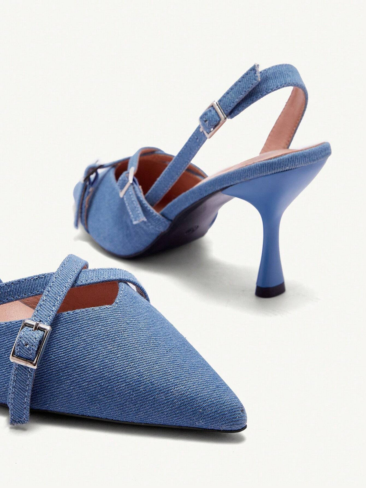 Women Elegant Pointed Toe Slip-On High Heels, Bowknot Decor, Comfortable PU Leather