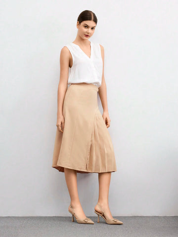 Women Fashionable And Elegant Camel-Colored Hollow-Out Business Shoes Elegant Basics Business Casual