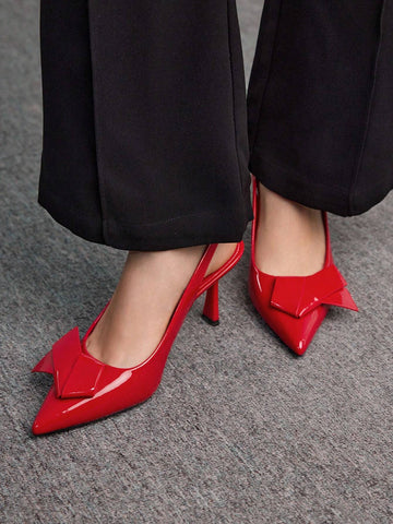 Women's Solid Color High Heel Pumps Suitable For Daily Outfit Fall
