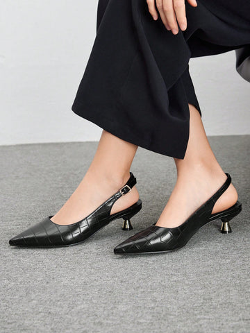 Women's Solid Color Pointed Toe Minimalist Casual Shoes For Christmas