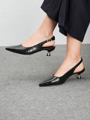 Women's Solid Color Pointed Toe Minimalist Casual Shoes For Christmas