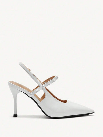 Pointed-Toe High Heel Elegant Formal Wedding Pumps For Women