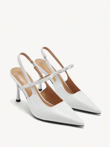 Pointed-Toe High Heel Elegant Formal Wedding Pumps For Women