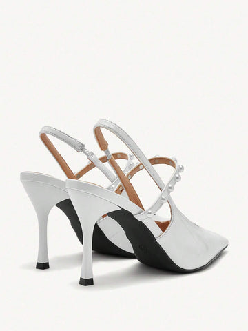 Pointed-Toe High Heel Elegant Formal Wedding Pumps For Women