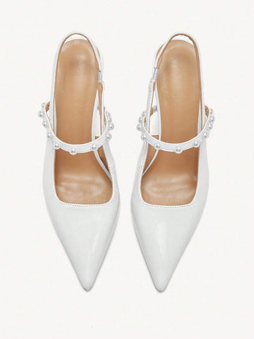 Pointed-Toe High Heel Elegant Formal Wedding Pumps For Women
