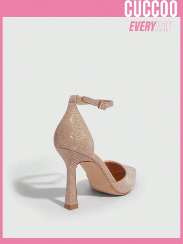 CUCCOO CHICEST Woman Shoes Fashionable Glitter High Heel Shoes For Women For Summer Graduation Heels Prom Heels