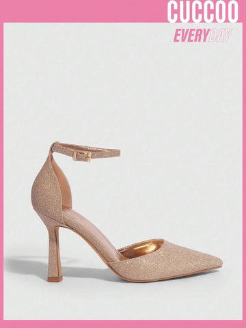 CUCCOO CHICEST Woman Shoes Fashionable Glitter High Heel Shoes For Women For Summer Graduation Heels Prom Heels