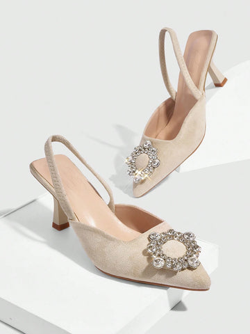 Woman Shoes Fashionable High Heel Shoes, Versatile For Spring And Summer