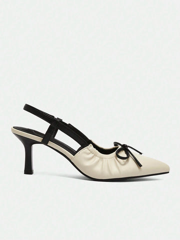 Women's Back Strap Butterfly Decor Lolita Style High Heel Shoes