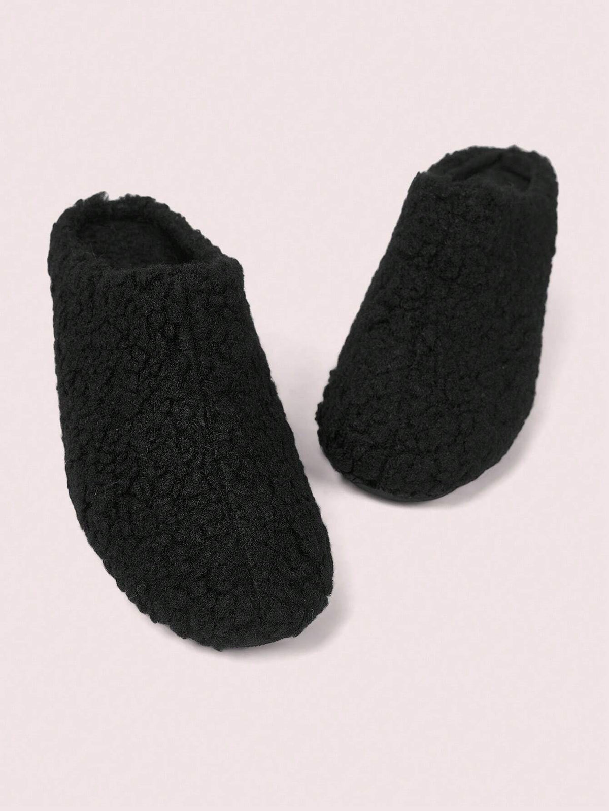 Plus Size Red Furry Comfortable Casual Slip-On Slippers For Women,