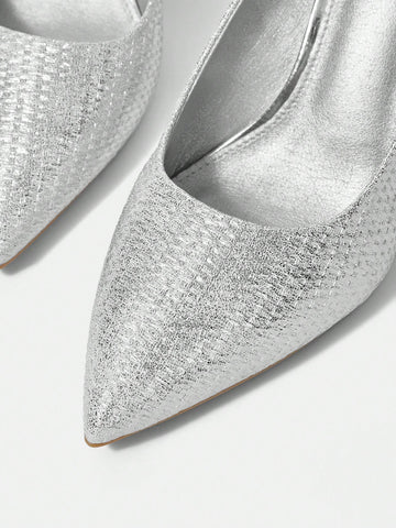 Fashionable And Elegant Bow-Decor High Heel Pumps For Christmas