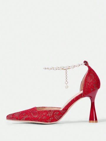 Plain Toe Fashionable Elegant Quality Commuting High Heel Pumps