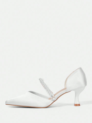 Women's Pointed Toe Vintage Embroidery Fashion Slingback