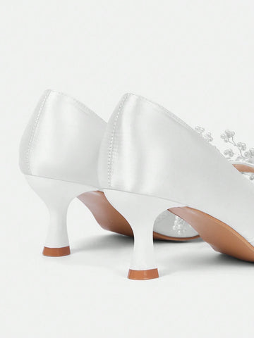 Women's Pointed Toe Vintage Embroidery Fashion Slip-On Pumps