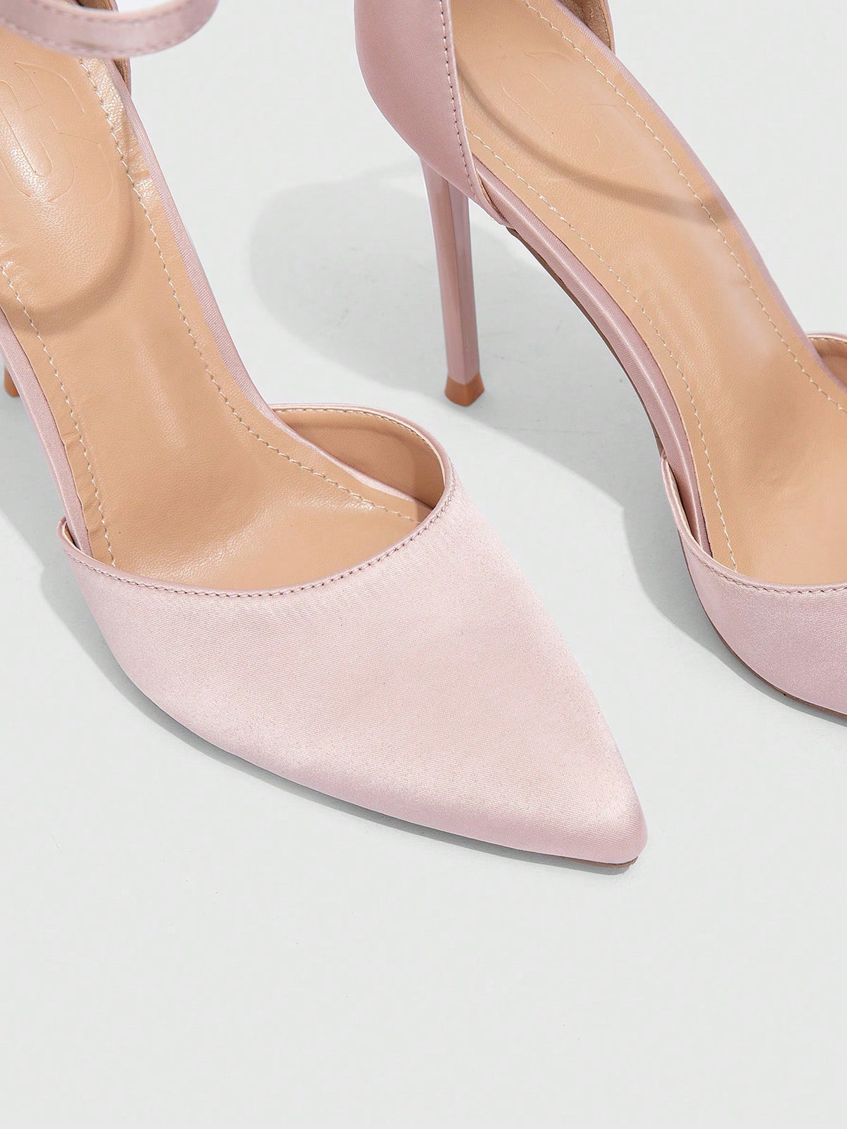 Pink Satin Point-Toe Stilettos, Elegant Commuter Versatile Women High Heels Shoes,