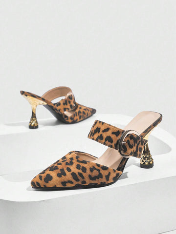 Pointed Toe Simple Fashionable Ladies High Heel Pumps