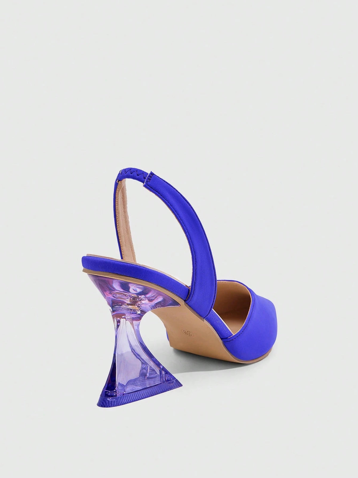 Women's Pointed Toe Hollowed-Out Crystal High Heel Pumps