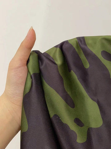 Camo Print Split Thigh Dress