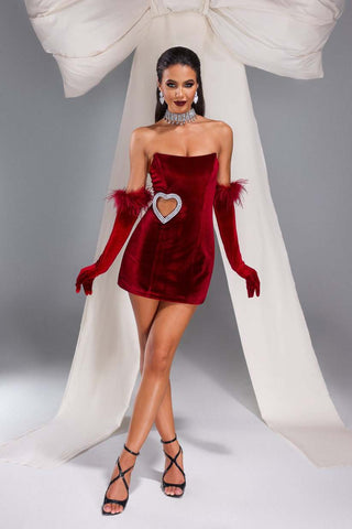 Caroline Strapless Cutout Mini Dress