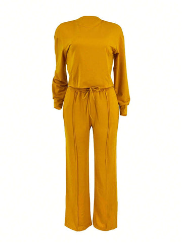 Casual Outdoor 2 Piece Set, Solid Color 2 Piece Set, Hooded 2 Piece Set, Elegant Sexy Breathable Comfortable Casual 2 Piece Set, Suitable For Parties, Outings, Travel, Gatherings