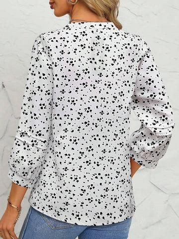 CheersLife Women's 3/4 Sleeve Blouses And Tops Business Dressy Casual Shirts Double Layers Mesh Tunics Tops