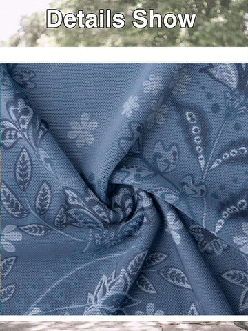 CheersLife Women's Casual Long Sleeve Tunic Tops Floral Double Layers Blouses Loose Fit Pleated Mesh Shirts