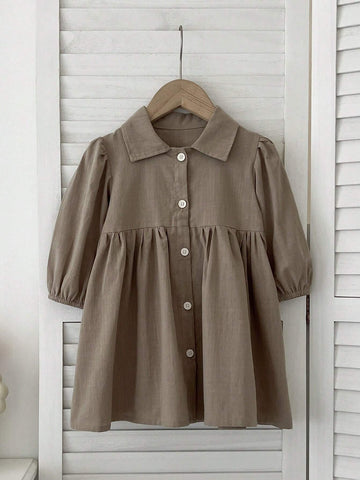 Children's Dress, Young Girl' Spring/Autumn Jumper Style Long Sleeve School Uniform Dress
