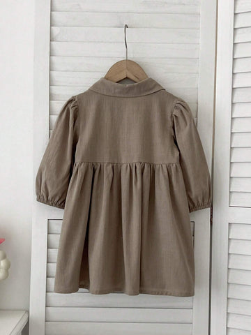 Children's Dress, Young Girl' Spring/Autumn Jumper Style Long Sleeve School Uniform Dress