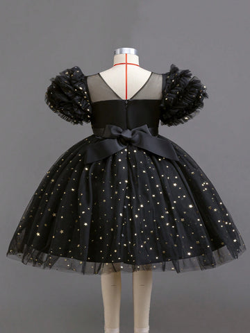 Christmas Partywear Santa Dress, New Year Dress For Kids Party Occasion