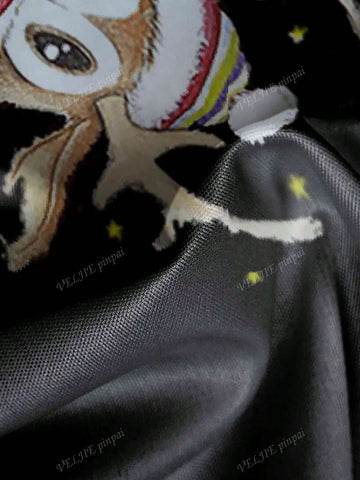 Christmas Reindeer, Snowflake & Plaid Print Hooded Mini Dress, Long Sleeve Christmas Dress For Autumn/Winter