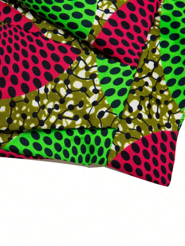 Circle Print Flare Skirt