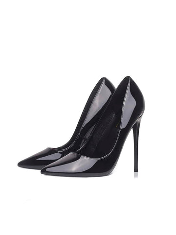 Classic Sexy Pointed-toe High Heels With 12cm Stiletto Heels For Office Ladies