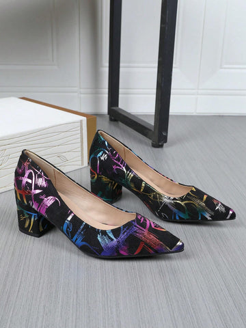 Colorful Soft Pointed Toe Casual Slip-On Flats, Versatile All Season