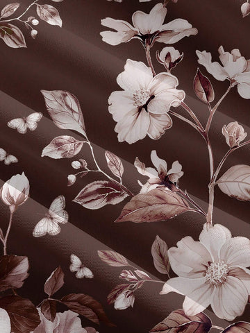 Constanza Baglietto Brown, Autumn/Winter, Floral, Elegant, Casual Minimalist Women Shirt