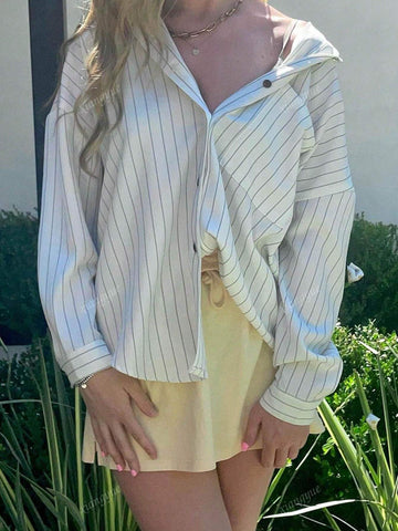 Women's Casual Solid Color Long Sleeve Blouse, Spring/Autumn