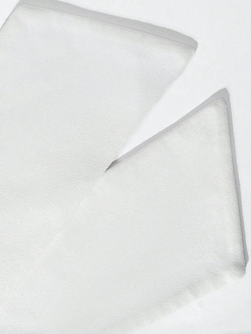 Contrast Mesh Split Thigh Tube Wedding Dress